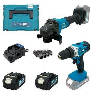 Набір акумуляторний PROFI-TEC Combo Set 2/8 (PCD2820V/DGA201BL/2акум.20В 4Аг/зарядний/кейс) 007056 фото