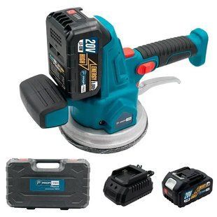 Присосок вібраційний акумуляторний PROFI-TEC VMC-Universal 200 (2акум.20В 4Аг/зарядний/кейс/120кг) 005698 фото
